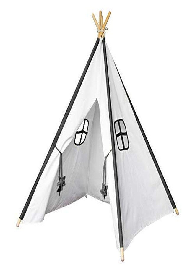 Next Day Art Tent House for Kids Kids Tepee Tent with Padded Mat, Kids Canopy Play Tent, Playard, Playhouse Big Portable Tent for Kids for Indoor and Outdoor- Black - Image 1